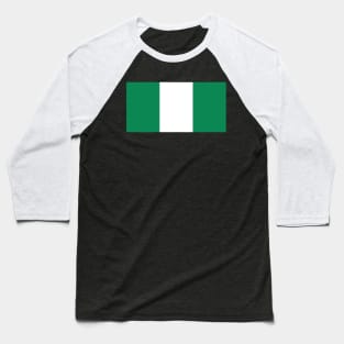 Flag of Nigeria Baseball T-Shirt